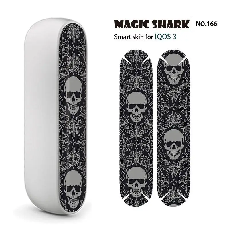  Fashion 2.5D Bumpy Skull Dreamy Space Diamond Stone Case Cover Sticker for IQOS 3 3.0 E-Cigar | Мобильные телефоны и