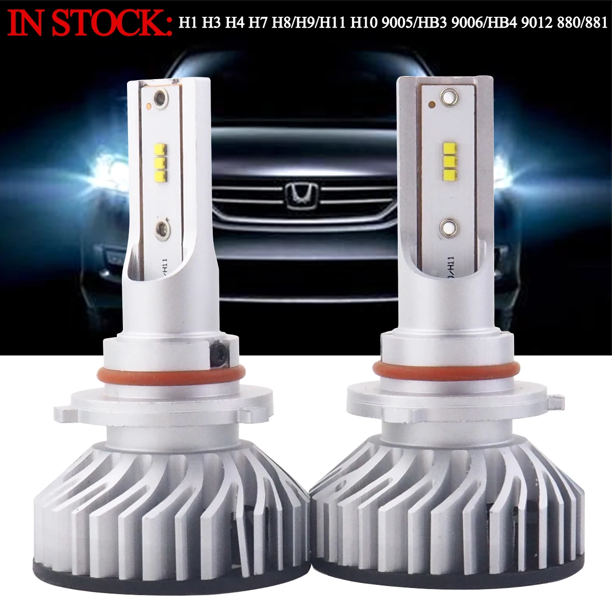 

H1 H3 H11 9006 H4 H8 H9 High Quality 2021 LED Auto Fog Lamp Car Anti Fog Light Bulb Foglamps 6000K White