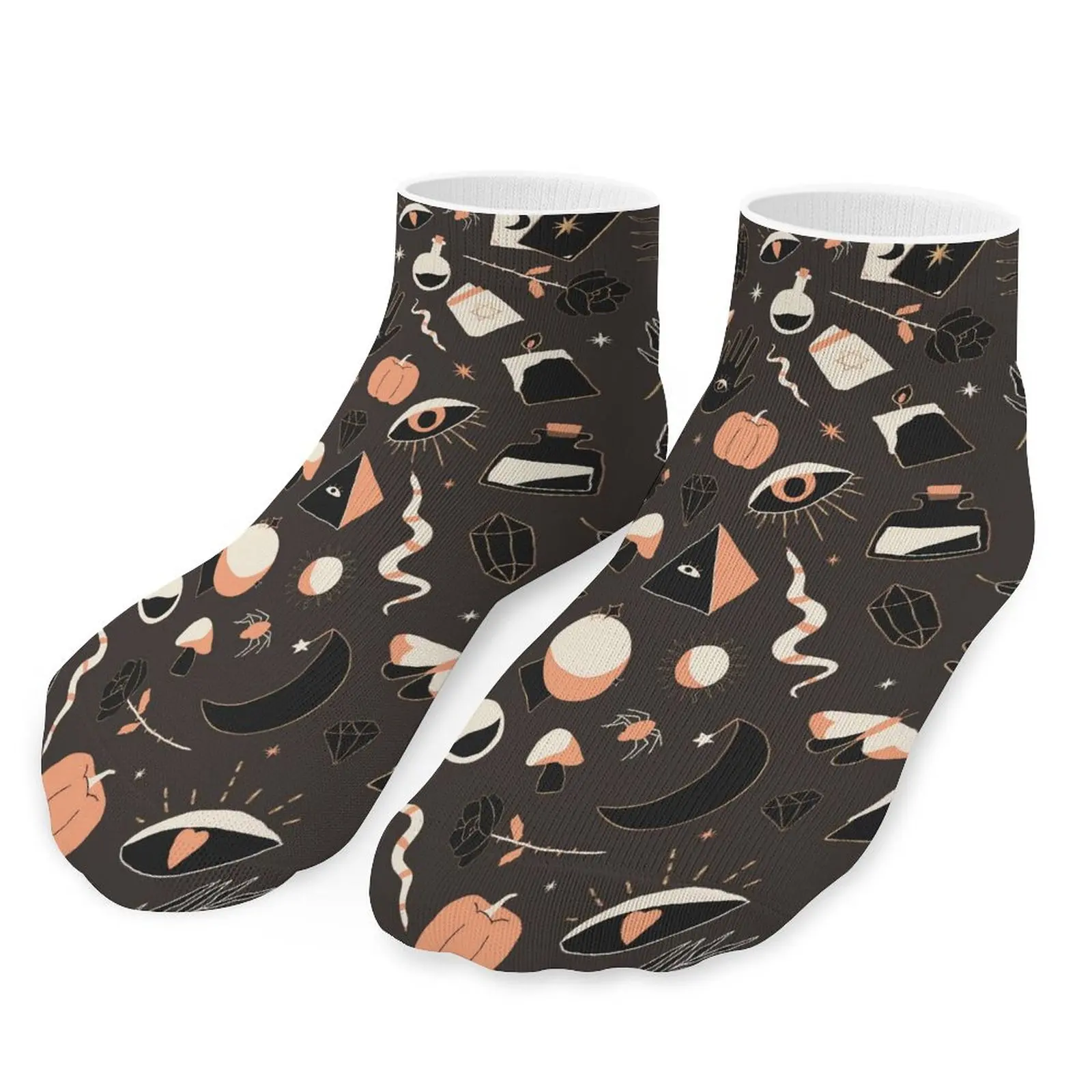 

Halloween Spooky Grave Witch Socks Funny Naturehike Paint Socks Style Men Anti Skid Large Chemical Fiber Socks