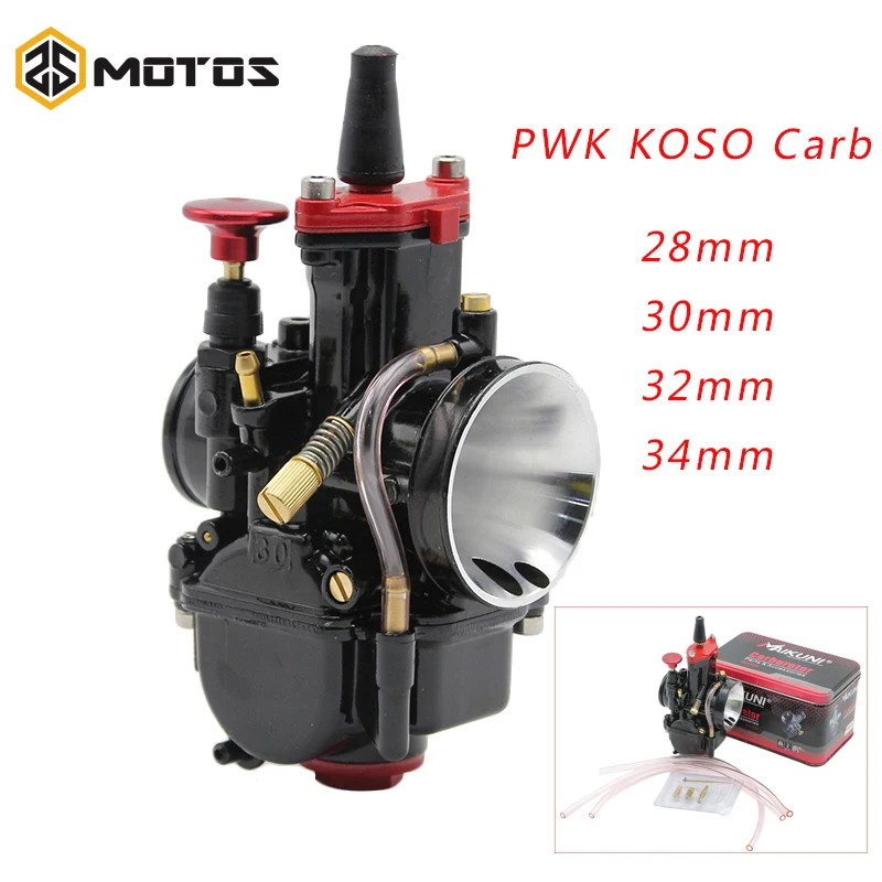 Zsdtrp 28 мм 30 32 34 черный части двигателя мотоцикла карбюратор PWK KOSO Карбюратор с