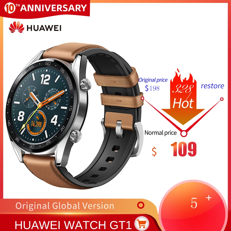 Смарт часы HUAWEI GT водонепроницаемые с GPS пульсометром и функцией отслеживания