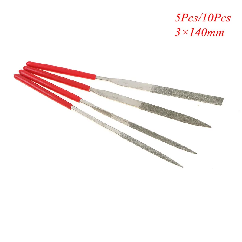 

5pcs/10Pcs Mini 13×140mm Needle File Set Diamond Handy Tools for Ceramic Glass Gem Stone Hobbies Crafts and 3D printing models