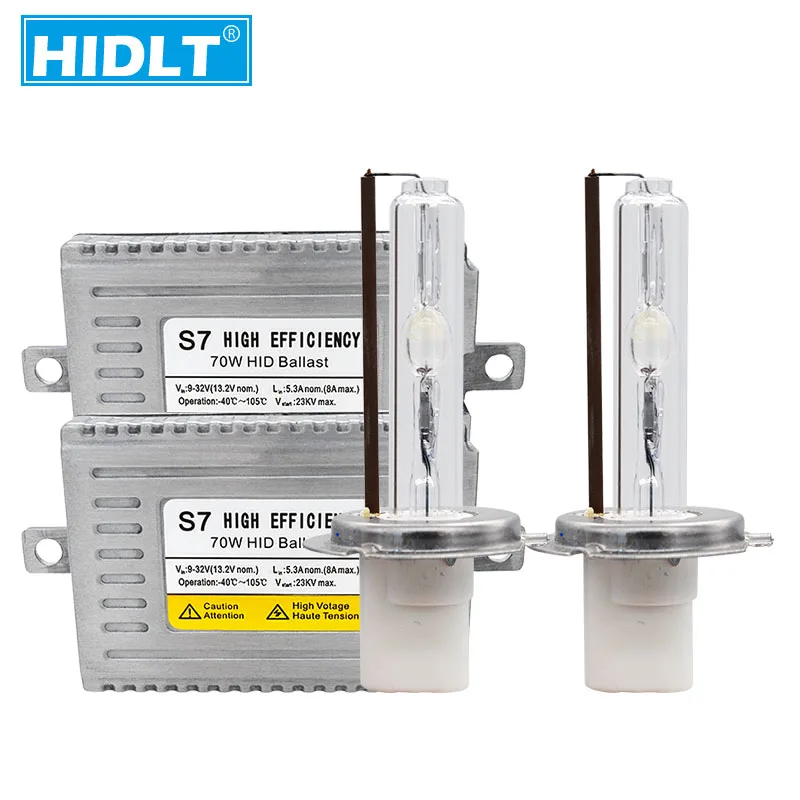 HIDLT Высокая Мощность 24V 70W HID Комплект фар DLT Блок зажигания балласта автомобильного грузовика Свет фар H1 H3 H7 H11 HB3 D2H 4300K 6000K 8000K on.