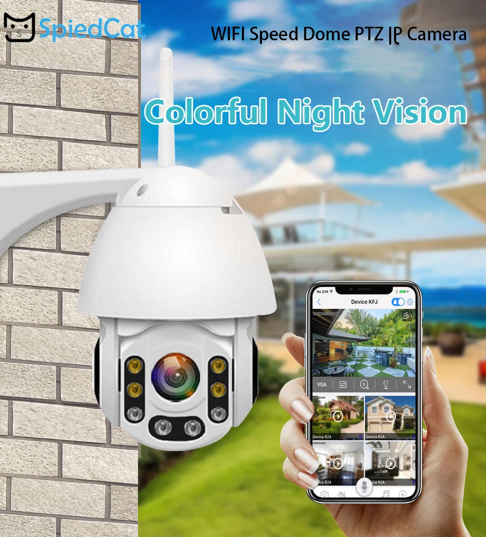 1080P IP Wi Fi беспроводной P2P ночное видение двухстороннее аудио Обнаружение движения
