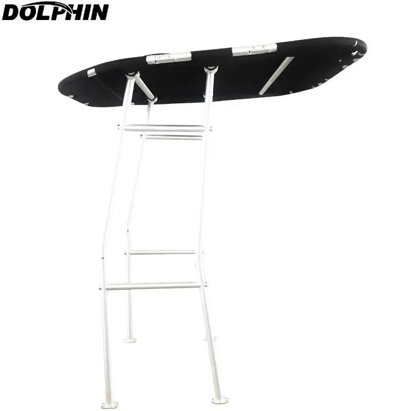 Алюминиевый Белый каркас с черным навесом Dolphin Pro Economic Boat T Top|Гребные лодки| |