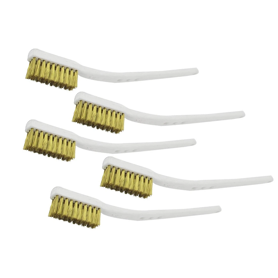 

Tool Brass Wire Brush Home 5PCS Plastic Handle For Industrial Devices Polishing Brass Wire Brushes Brass, Plastic