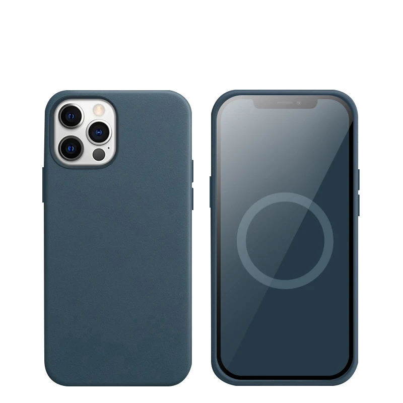 

For Magsafe Magnetic Genuine Leather Case For iPhone 12 Pro Max Wireless Charging For iPhone 12 Mini 12Pro Max Anti-knock Cover