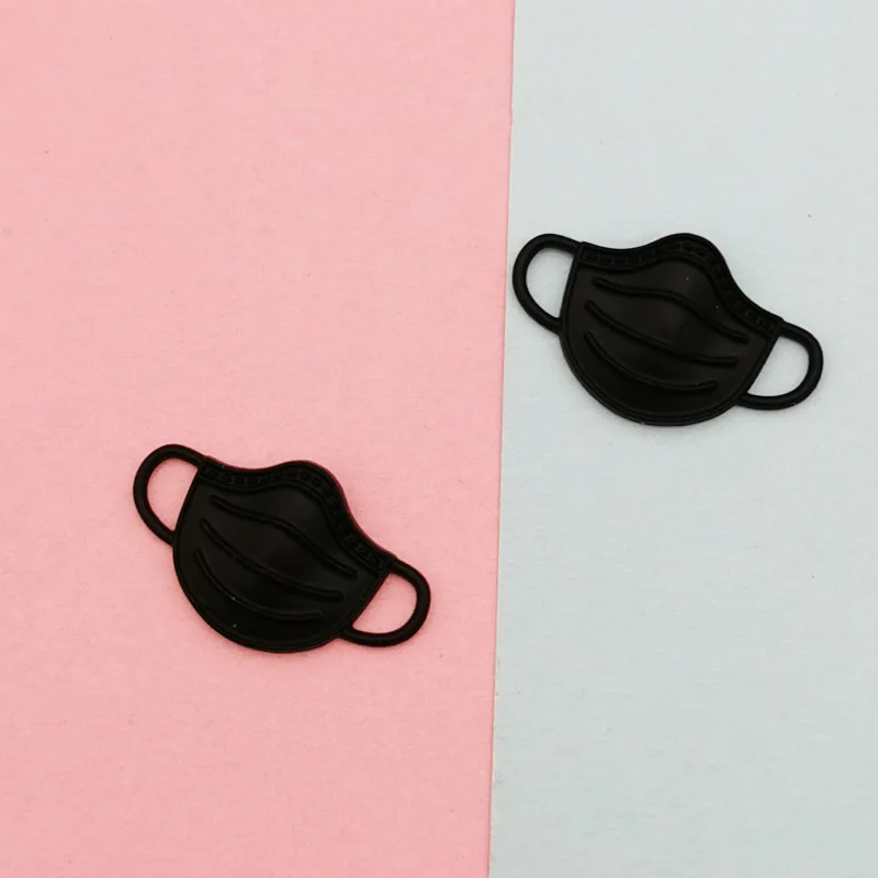 

10pcs-- 23*14mm Matte Zinc Alloy Colorful Mask Accessories Pendants DIY for Keychain Jewellery Making Earring Necklace Bracelet