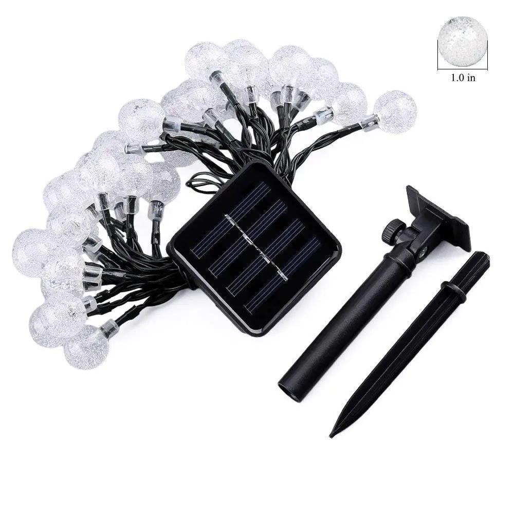 

Solar String Light Crystal LED Outdoor Waterproof Wedding Party Garland Decor LED Lamp Garden Decoration Sunlight Street Lights