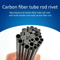 1 pcs knife handle production carbon fiber tube rod rivet knife handle rivet carbon fiber rod