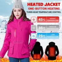 winter heated jacket mens womens heated vest usb thermal clothing warm outerwear jacket naturehike hunting camping windbreaker