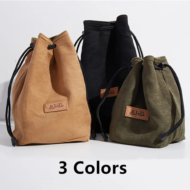

Portable Waterproof Camera Bag Canon Universal Drawstring Bags Hand Held Canvas Lens DSLR Bag for Nikon Sony Pentax Camera Case