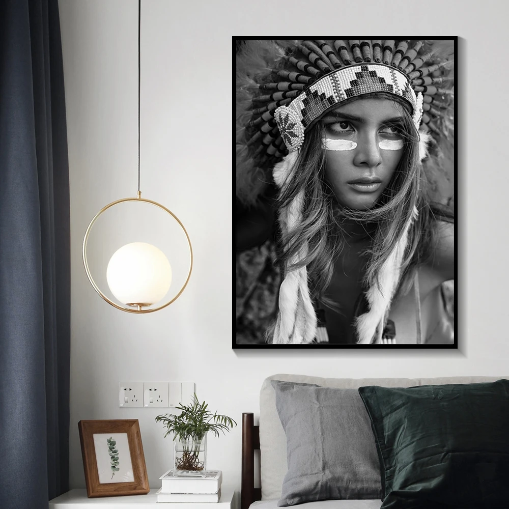 Женские принты Скандинавская индийская Картина на холсте скандинавский постер