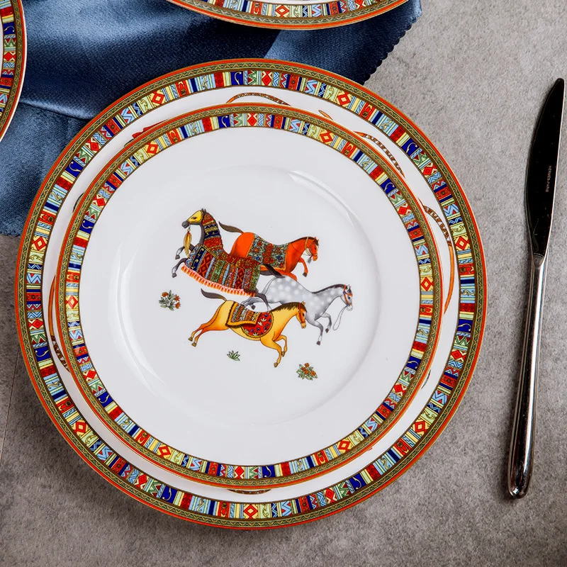 Preise Jingdezhen Keramik Geschirr Set Bone China Geschirr In Glasur Farbe Haushalt Geschenke Individuelles LOGO