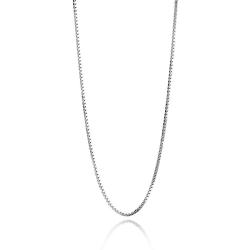 

VINY Simple Square Real 925 Sterling Silver Necklace For Women 2021 Trend Bijoux Femme Choker Necklace Collares Bijoux Collar