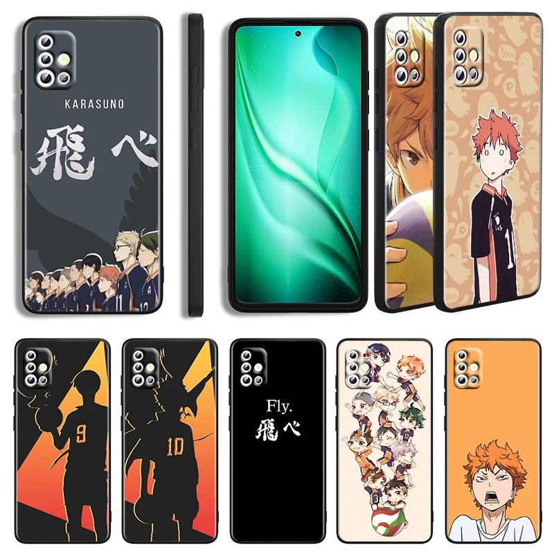 

Anime Haikyuu Hinata For Samsung Galaxy A03S A02S A02 A33 A53 A72 A52 A42 A32 Lite A22 A13 A12 5G Capa Black Phone Case
