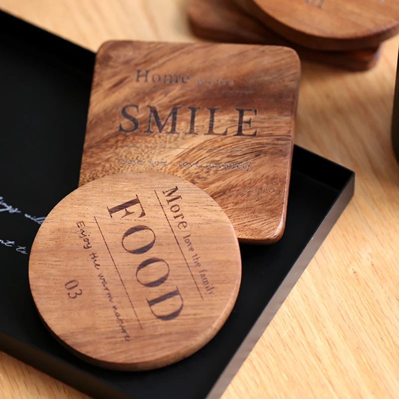 1 шт Подставка под кружку деревянная коврик на стол подставка для кружки