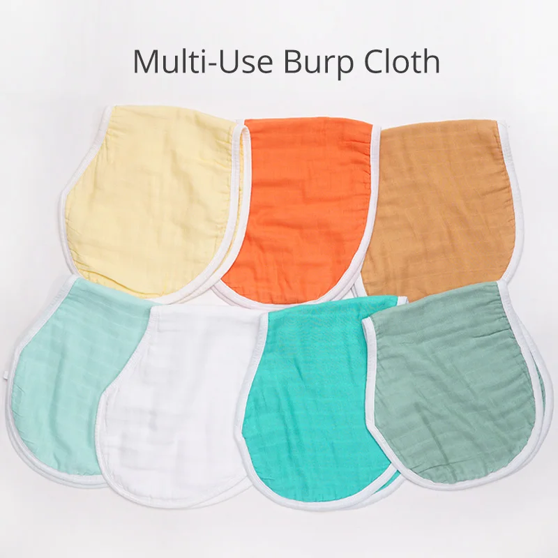 Муслин 6 слоев детское Burpy Bib Детский принт с животными Детские нагрудники банданы Bebe свободное Слюнявчики аксессуар для младенцев Детские вещи