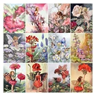 Алмазная 5d картина сделай сам, картина с вышивкой, с мультяшным рисунком, квадратная, круглая, с бусинами, с цветами, сказочное украшение, подарок для хобби