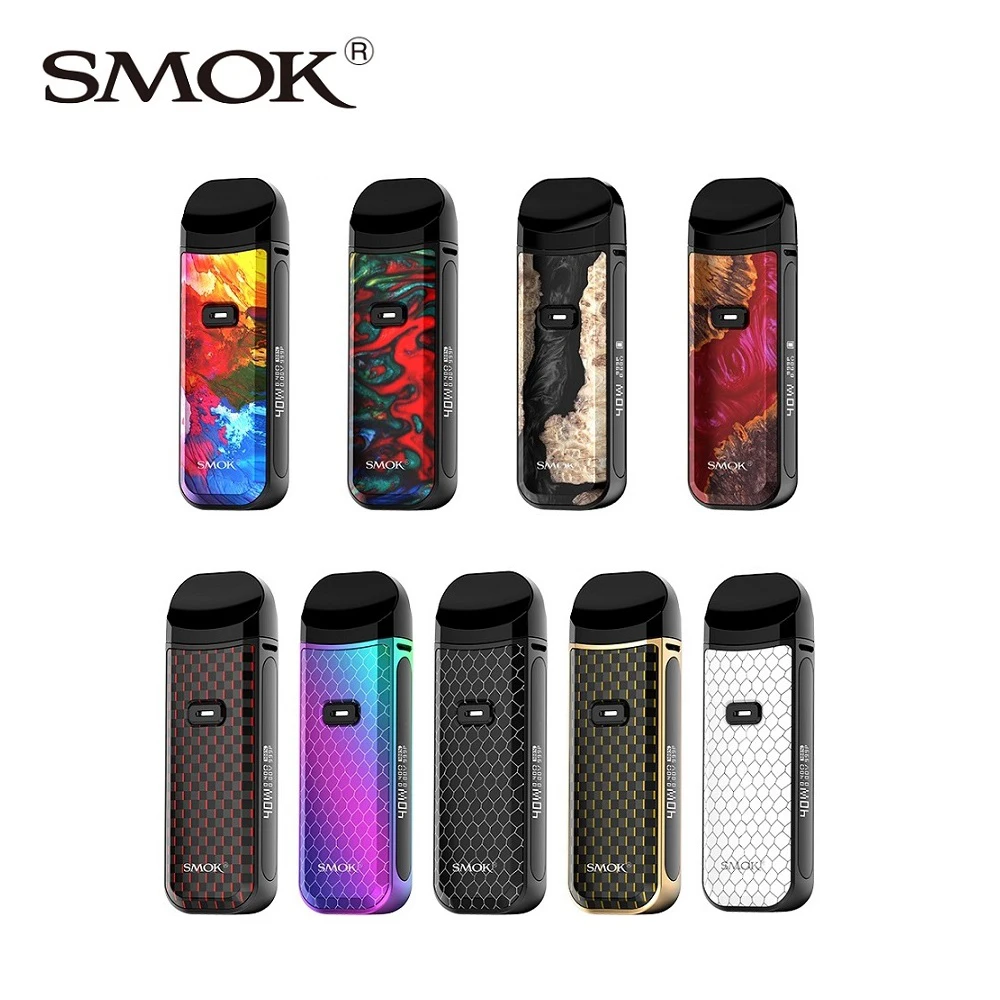 Новый набор Smok Nord 2 Pod с аккумулятором 1500 мАч и Форсунка картриджа 4 5 мл VW Mesh System Vape
