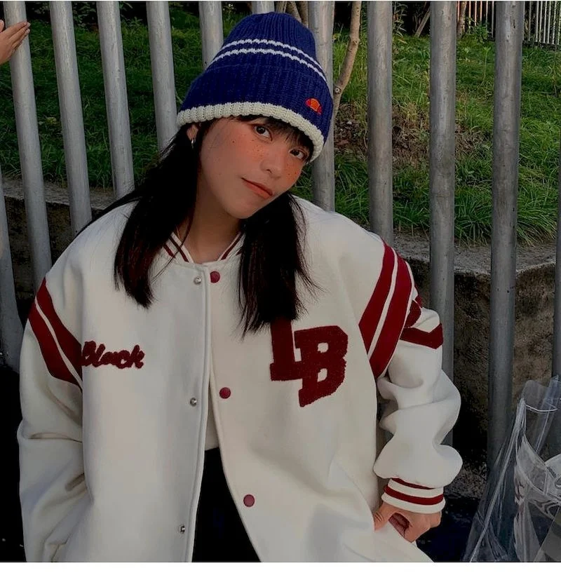 

Plush Thickened Baseball Uniform Women Jacket Couple Autumn/winter Korean Loose American Retro Bf Wind Jacket Coat Clothes Trend