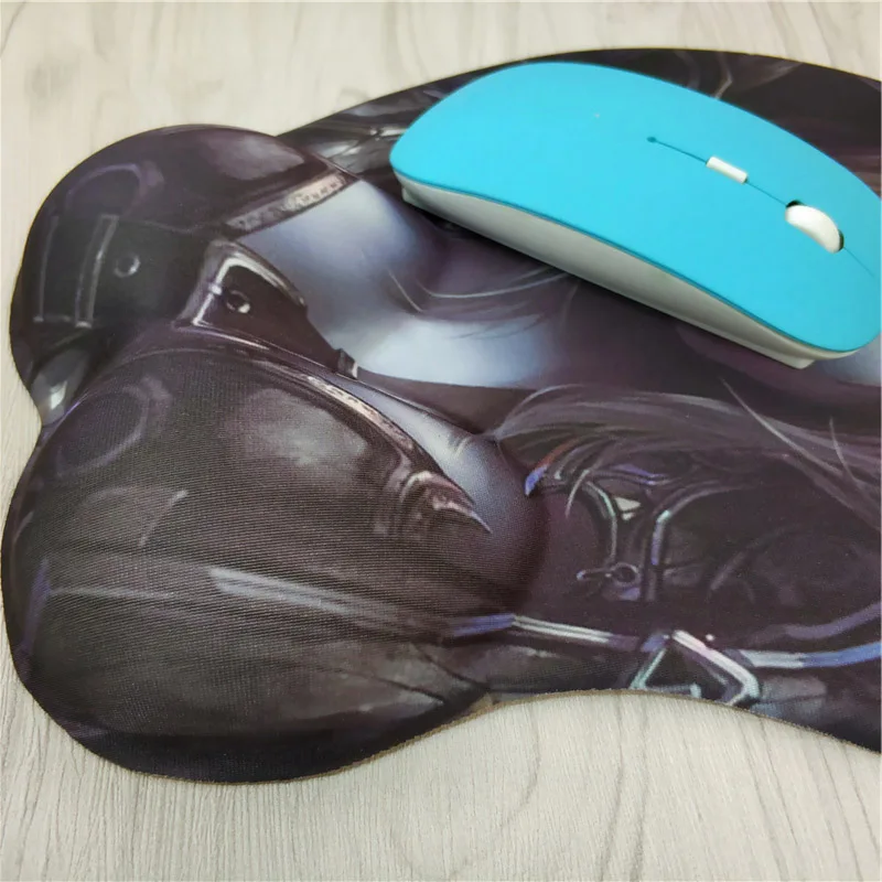 Пикантные Сильвана запястий кремнезема Мышь pad 3D мягкий прочный нескользящий