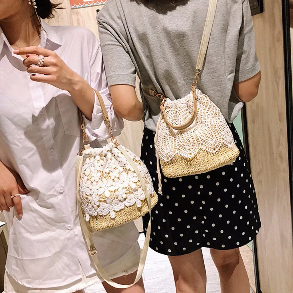 Женская сумка сумка-мессенджер из искусственной кожи пляжная с цветами простой