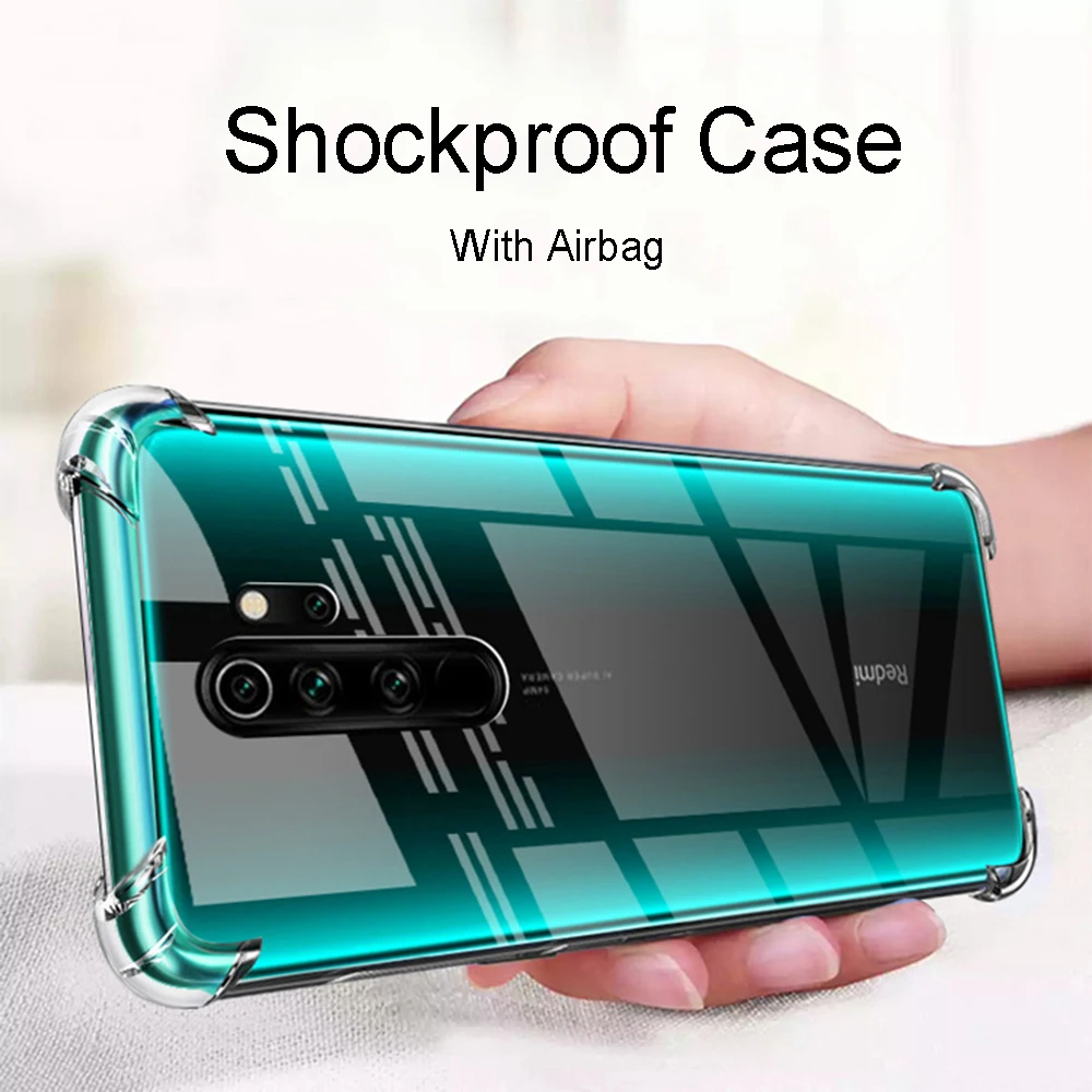 Противоударный мягкий силиконовый чехол из ТПУ для Xiaomi Redmi Note 8 Pro 8T 7 K30 | Мобильные