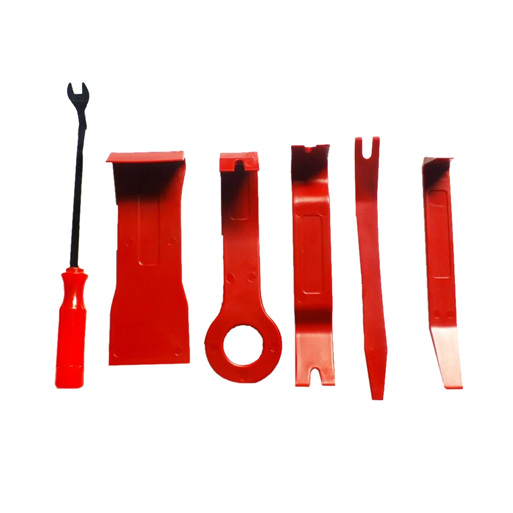 DIY 6Pcs Car Door Dash Audio Radio Removal Tool Panel Trim Install Open Pry Kit Set Plastic Repair Tools | Автомобили и мотоциклы