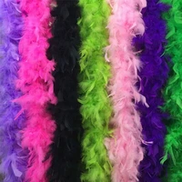 60gram thickness fulffy turkey feather boa dress feathers for crafts chicken feathers boa costumeshawparty plume decoration