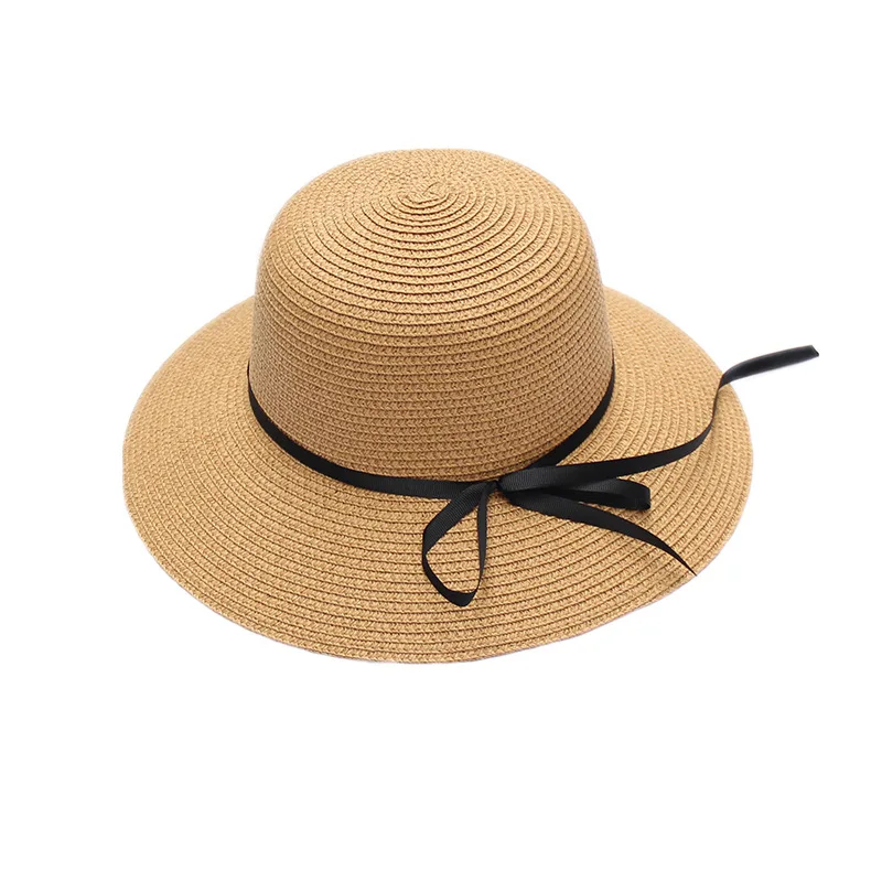 

Straw Hat Female Summer Little Fresh Hat Seaside Sun-Shade Beach Hat Internet Celebrity Sun-Proof Sun Bucket Hat