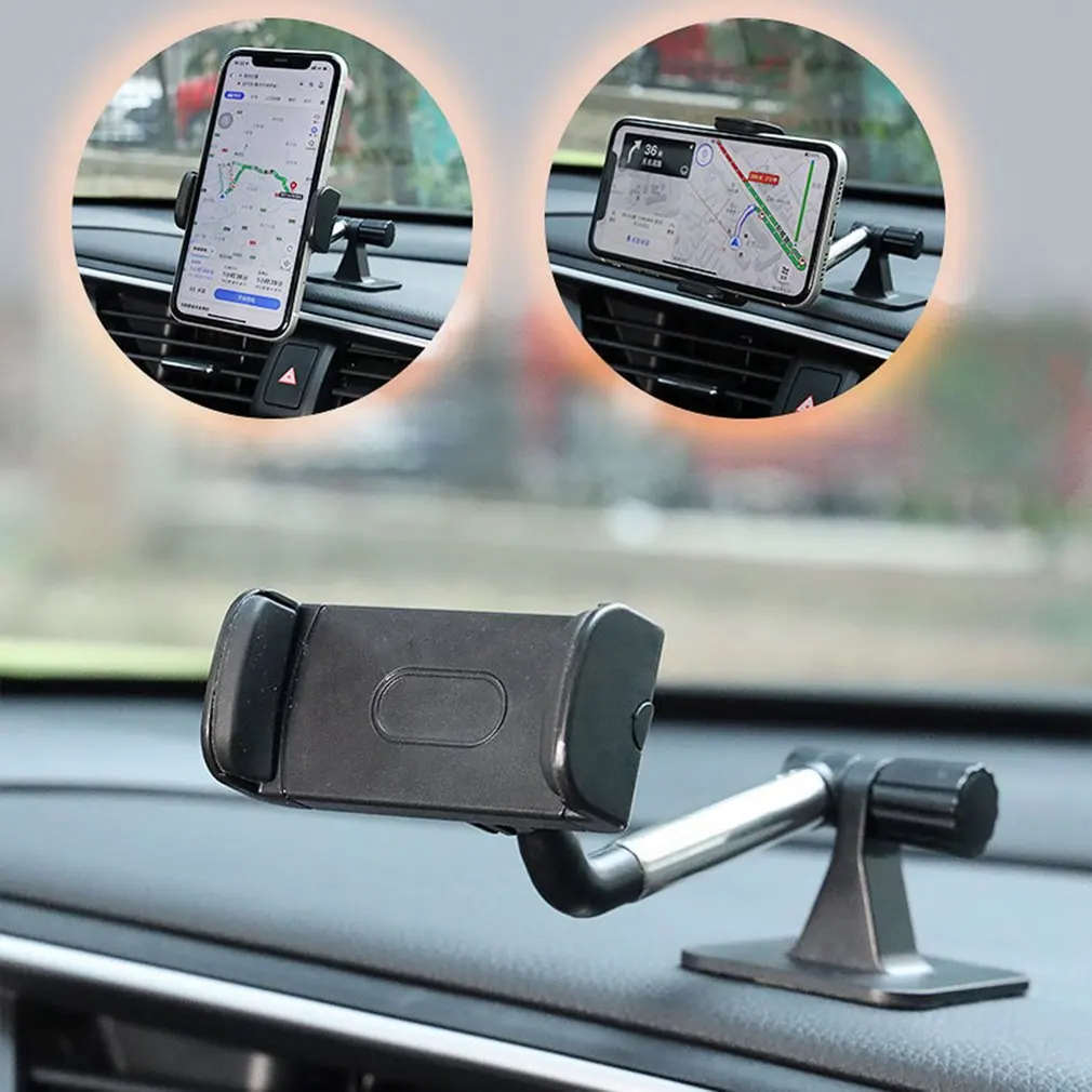 

2021 New Rotatable Adjustable Support Car Rearview Mirror Mount Mobile Phone Stand Seat GPS Handsfree Car Holder Universal
