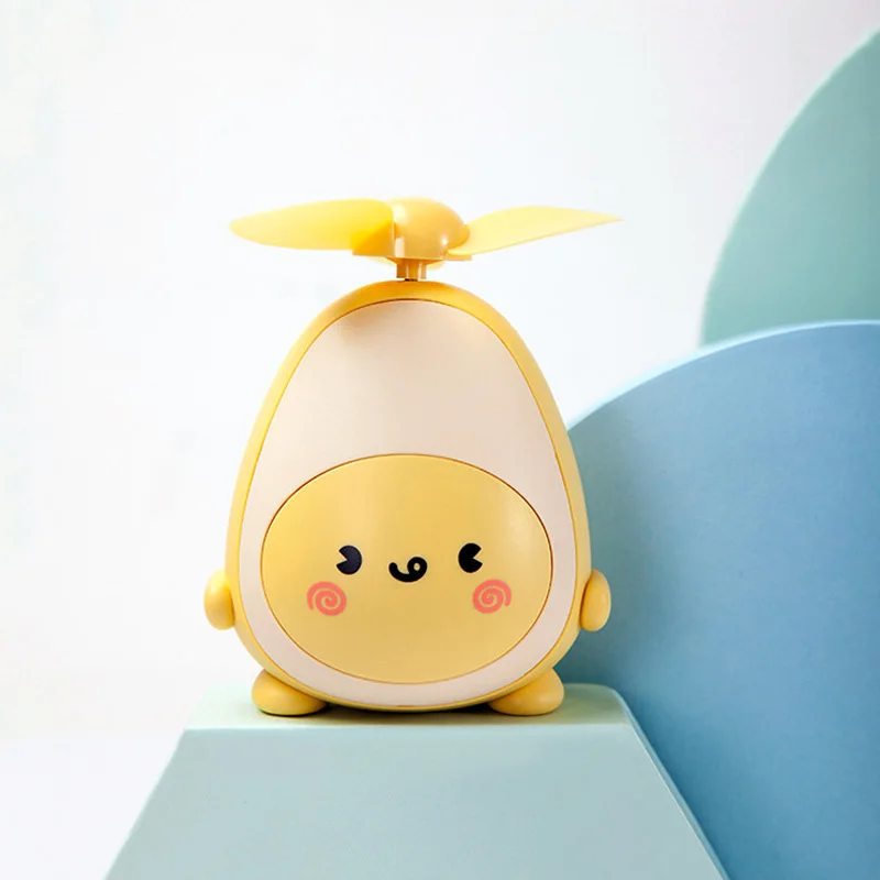 Авокадо мини USB вентилятор зарядки милый портативный маленький девушка офис