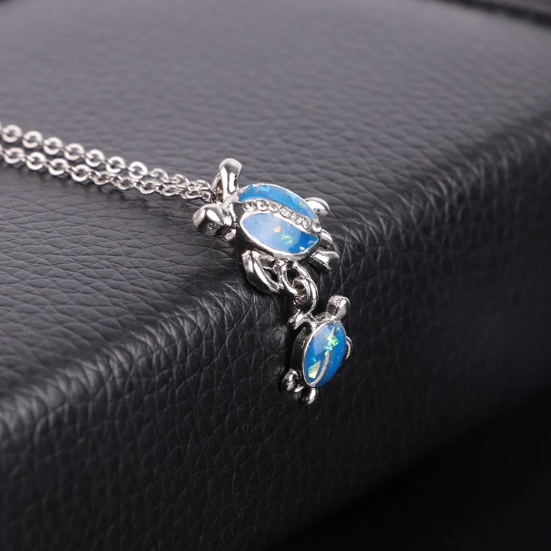 

Classic Cute Turtle Pendant Necklace Fashion Lady Alloy Silver Plated Filled Ocean Beach Necklace Jewelry for Women Best Gift