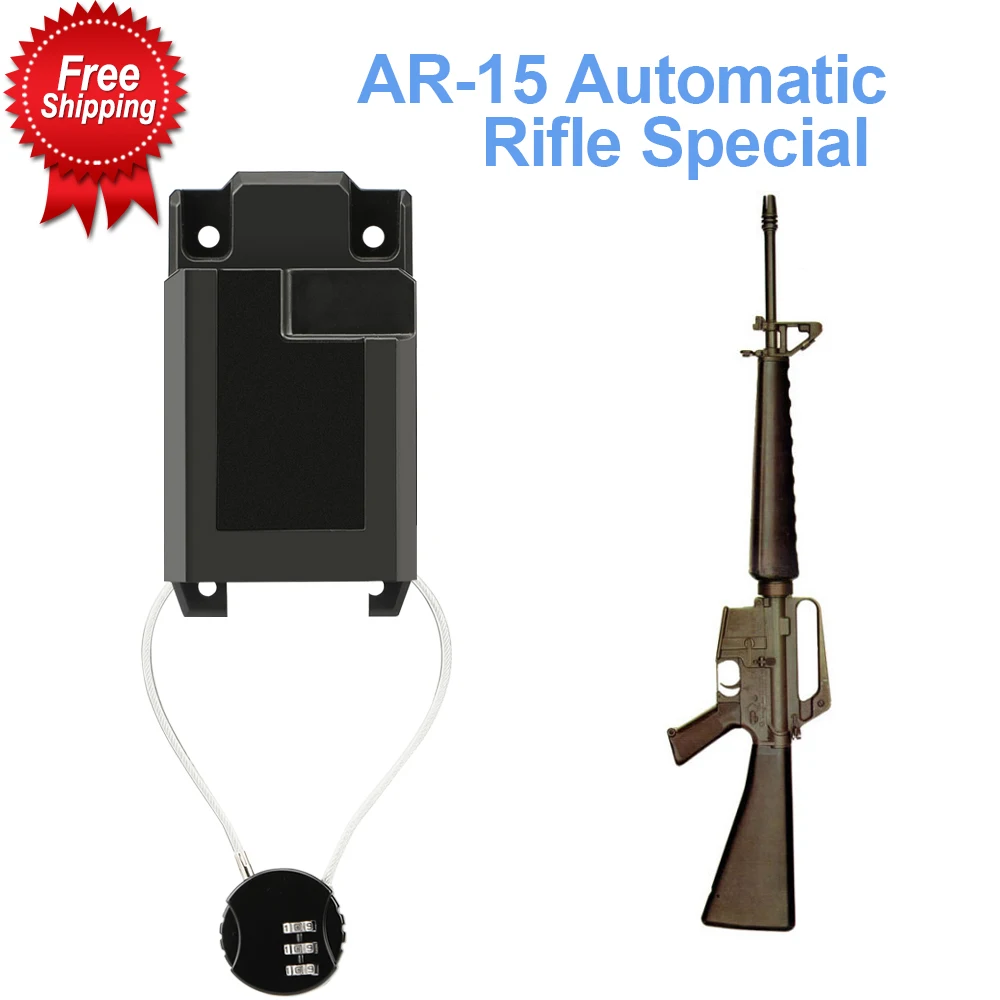 Настенное крепление AR 15 с проводным замком из твердого АБС пластика на стену и