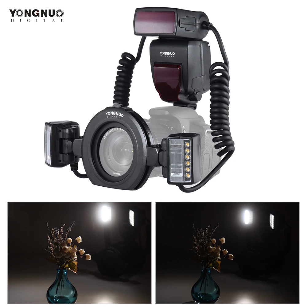 Фотовспышка YONGNUO YN24EX E TTL Macro Speedlite 5600K для камер Canon EOS 1Dx 5D3 6D 7D 70D 80D Speedlite|Фотовспышки|