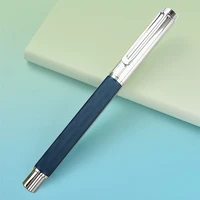 high quality blue forest metal fountain pen fine 0 5mm beautiful tree texture excellent writing business office pen