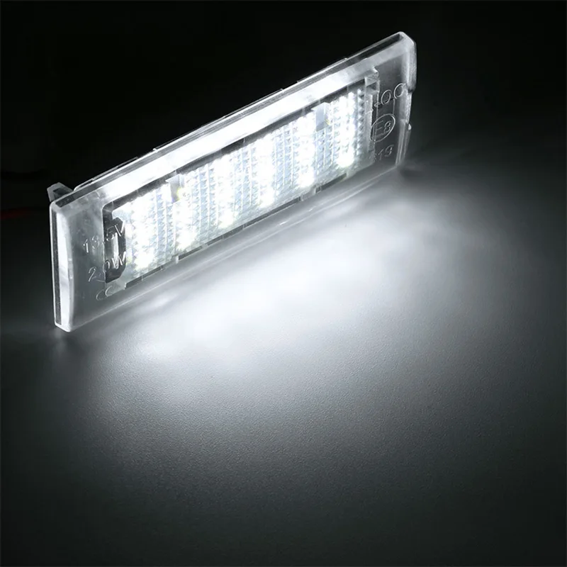 

2Pcs LED License Plate Light For BMW X5 E53 1999-2006 X3 E83 2003-2010 With Festoon Socket Bright White Canbus Error Free