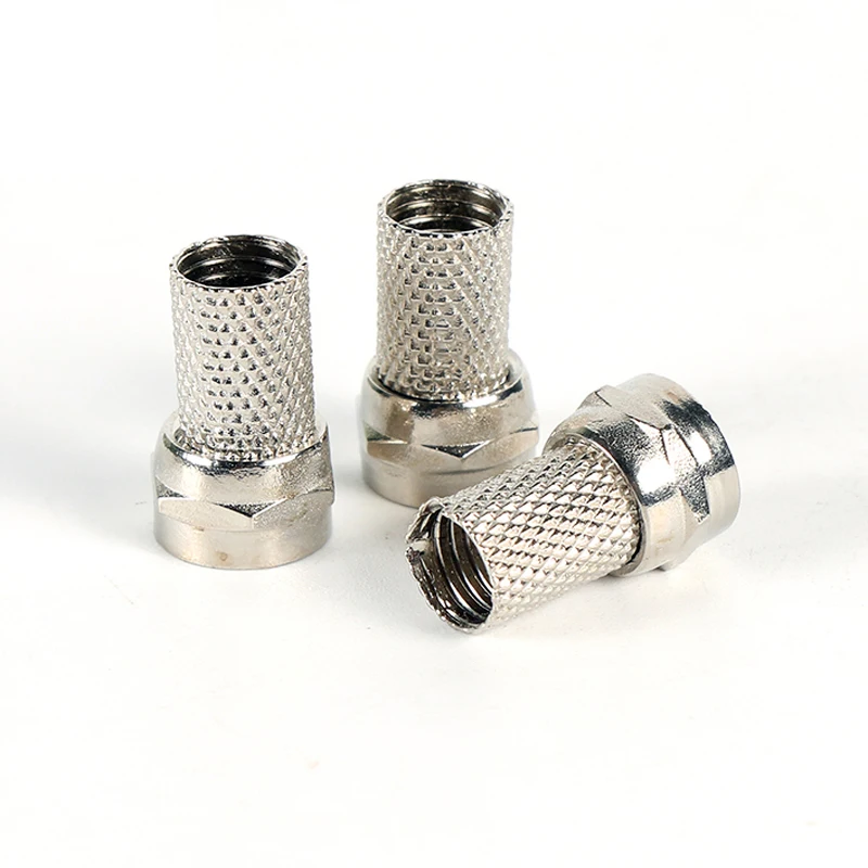 Высокое качество 50 шт. RG6 F Тип коаксиальный РЧ/AV разъем кабеля сигнала