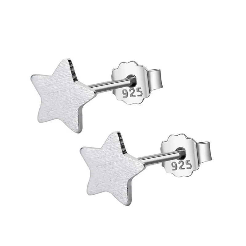 Женские серьги пусеты Trusta модные милые миниатюрные гвоздики со звездой из 100%