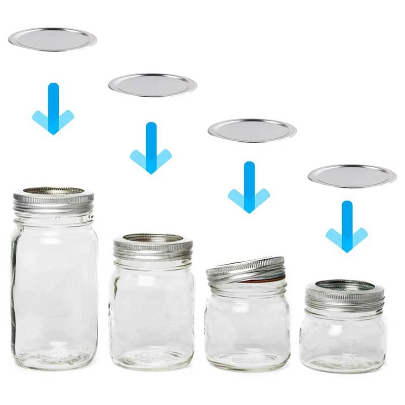 

JFBL Hot 40 Silver Mason Jar Lids Mason Jar Split Lid Mason Jar Lid Mason Jar Lid Excluded Mason Jar