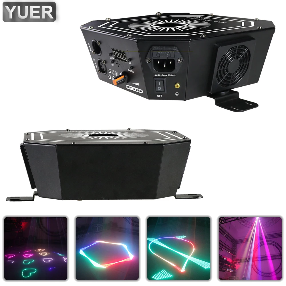Сценический лазерный проектор DMX512 1 5 Вт с перевернутым узором сканирование