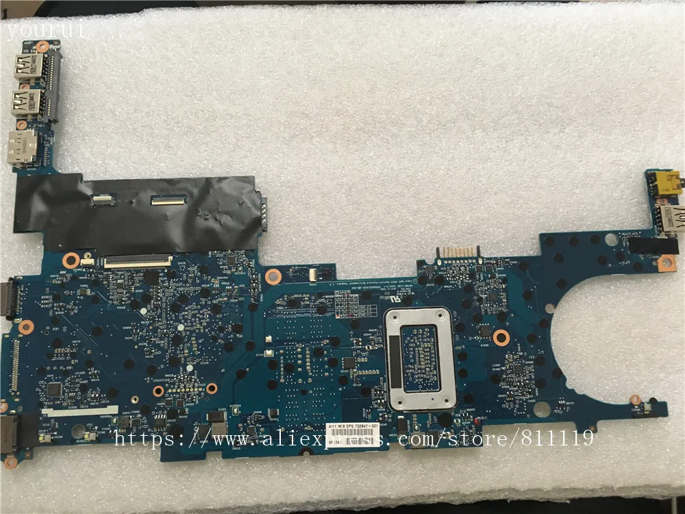 yourui для hp elitebook 9470 м laptopmotherboard 7202847 001 7202847 501 7202847 601 с i3 3217u проц