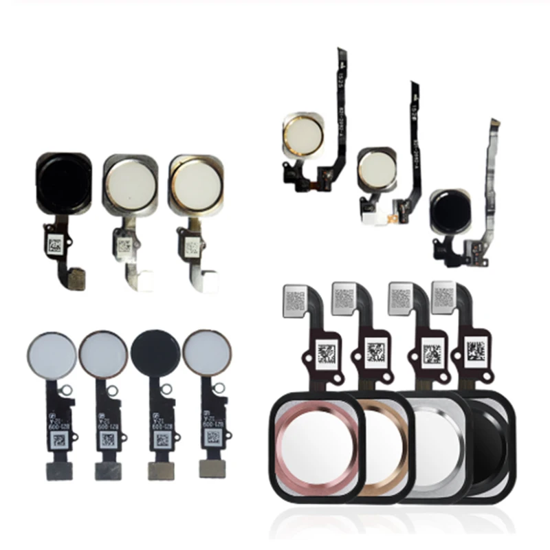 Aokin 1 шт. кнопка Home с гибким кабелем для iphone 5 5C 5S 6 6plus 6s Plus 7 7plus Кнопка Home Flex в сборе для iphone 6s