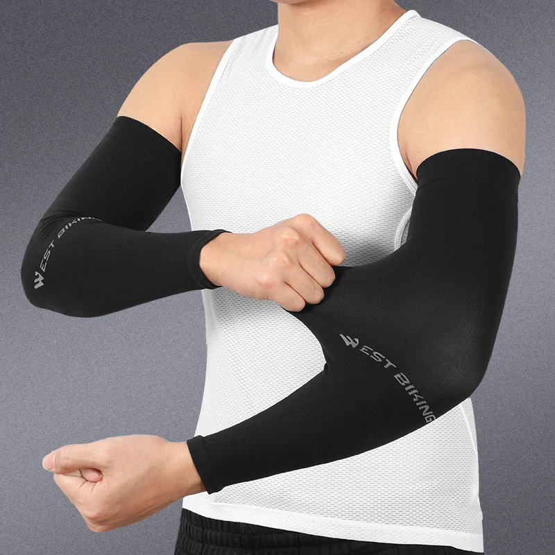 

Anti-UV Cycling Arm Sleeves Breathable Ice Silk Bike Sleeves, for MTB Bikes,Bicycle,Fitness, Cycling Sport Sunscreen Arm Warmers