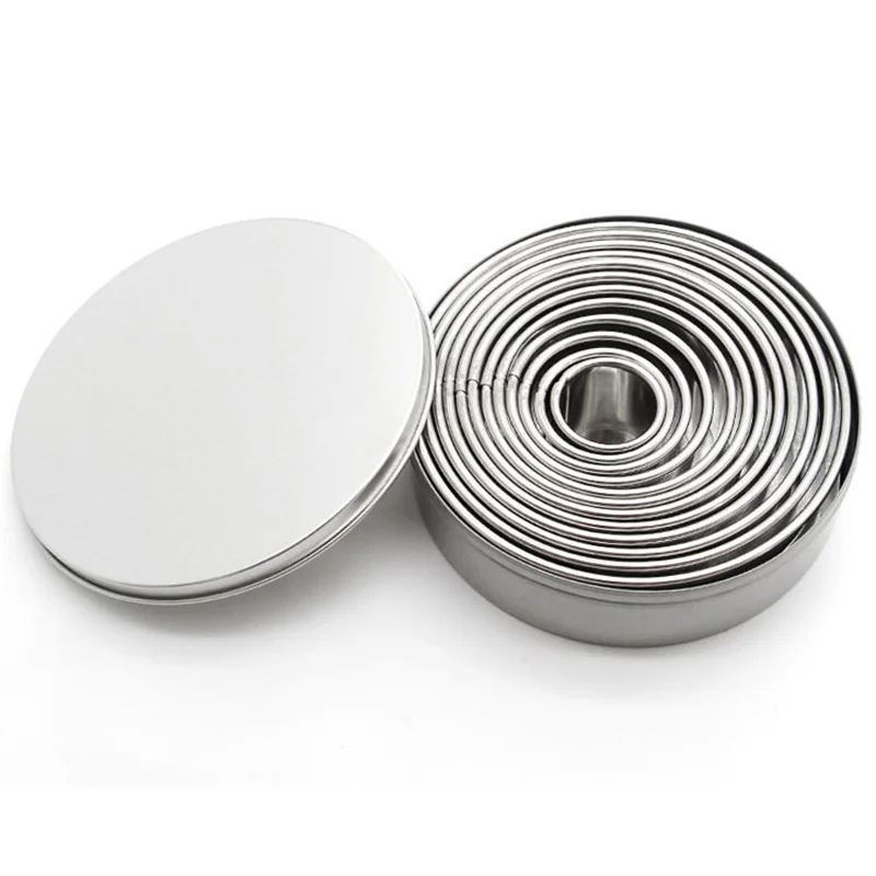 12 шт./компл. мусс кольцо 3D круглая модель торта Формы для выпечки Кухонные