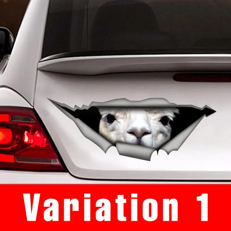 

DECAL, Lama car decal, lama sticker, 3D decal