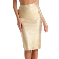 2021 summer new womens bandage skirt fashion high waist candy color bag hip skirt sexy bodycon slim mid length pencil skirt