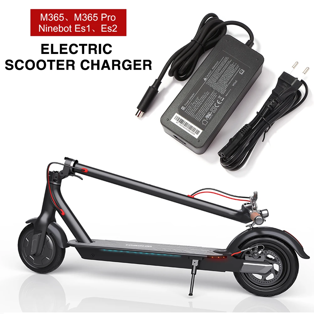 

Electric Scooter Charger Adapter 42V 1.7Afor Ninebot ES1 ES2 M365 M365 Pro Battery Power Supply EU Plug Cycling Accessories Tool
