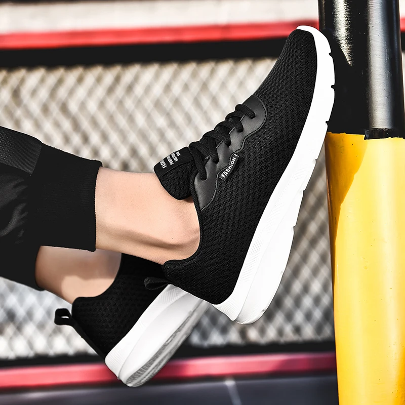

slipmale comfortable zapatos solid summer shoe Men hombre mens de casual leisure for knitting mesh sapato 2020 Fashion